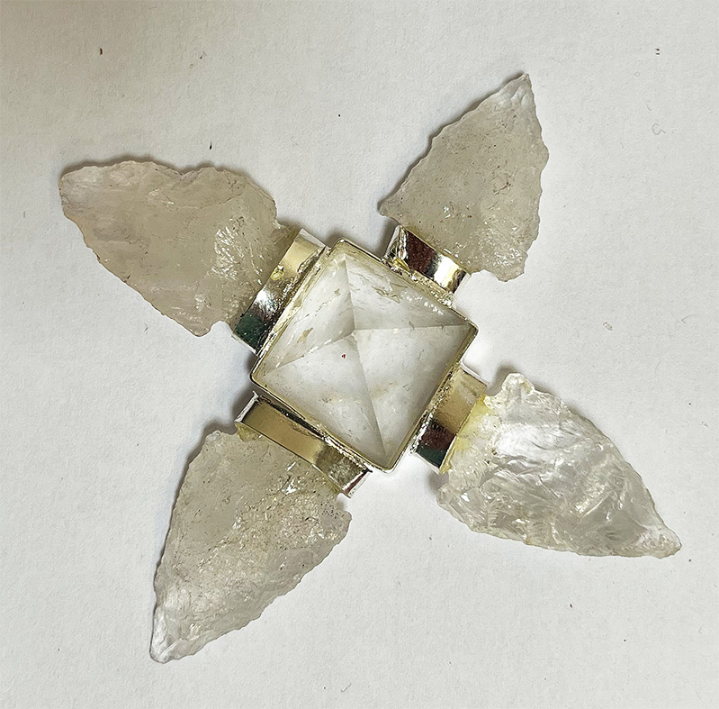 Quartz Arrowhead Generator 3 inch