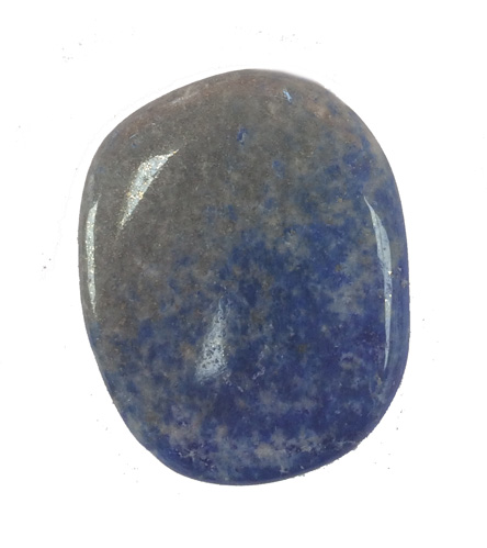 Lapis lazuli palm stone round 30mm..