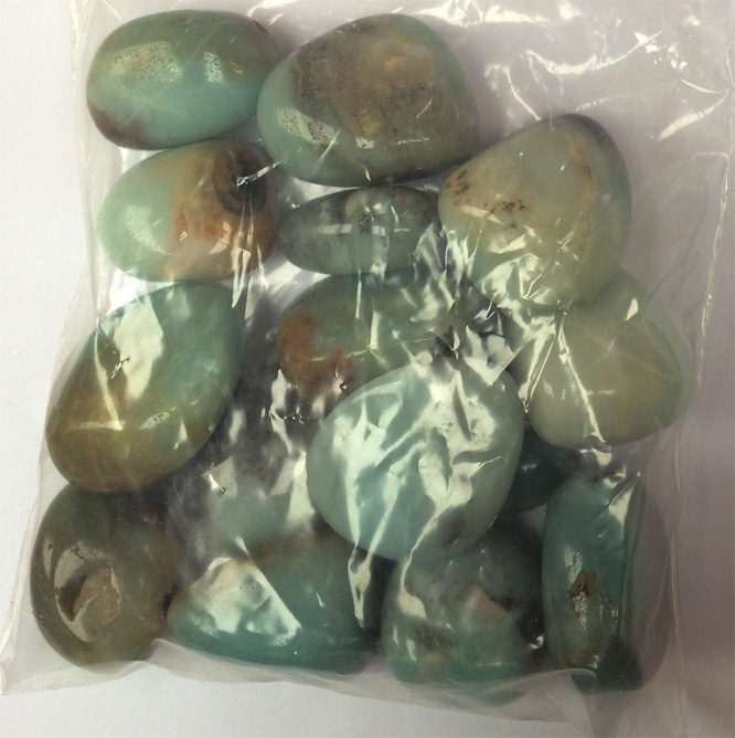 Amazonite, tumbled B grade 200g,bag