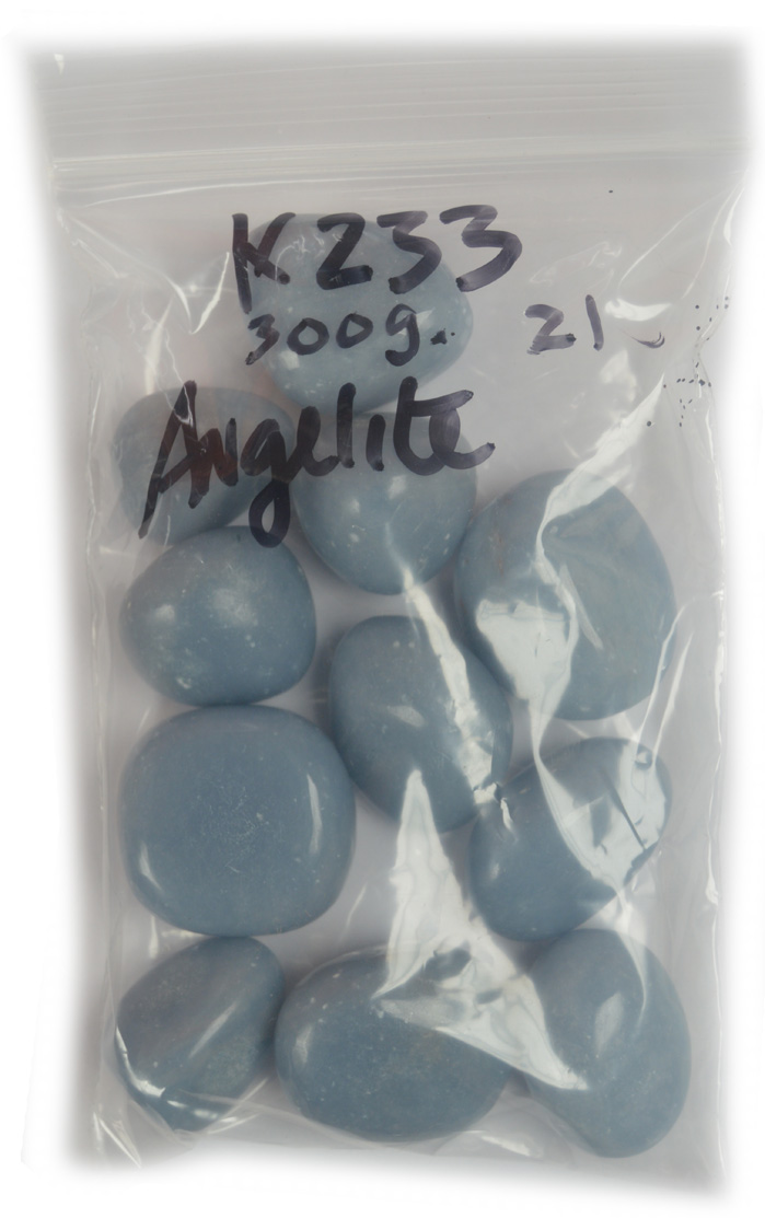 Angelite, 200g. Bag Peru