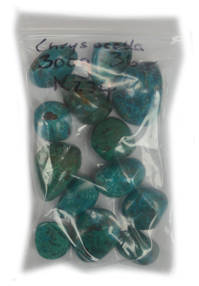 Chrysocolla A Grade,200g. Bag Peru