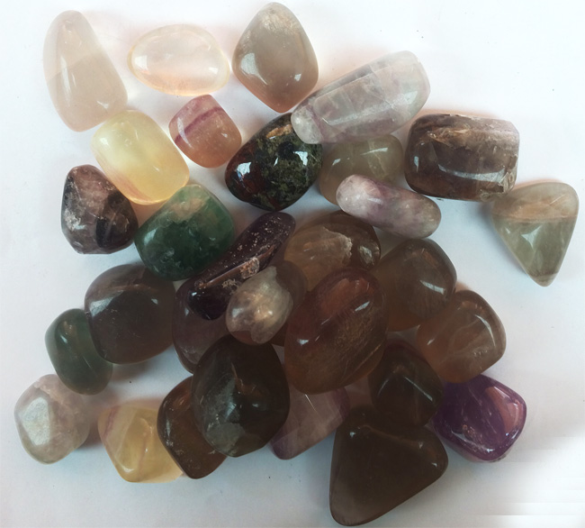 Fluorite, rainbow 250g. Bag