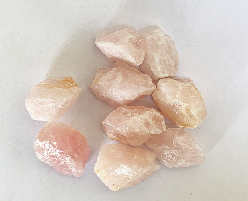 Rose Quartz rough 500g. Bag