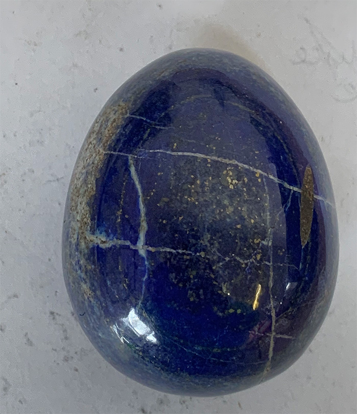 Lapis lazuli egg approx 5cm