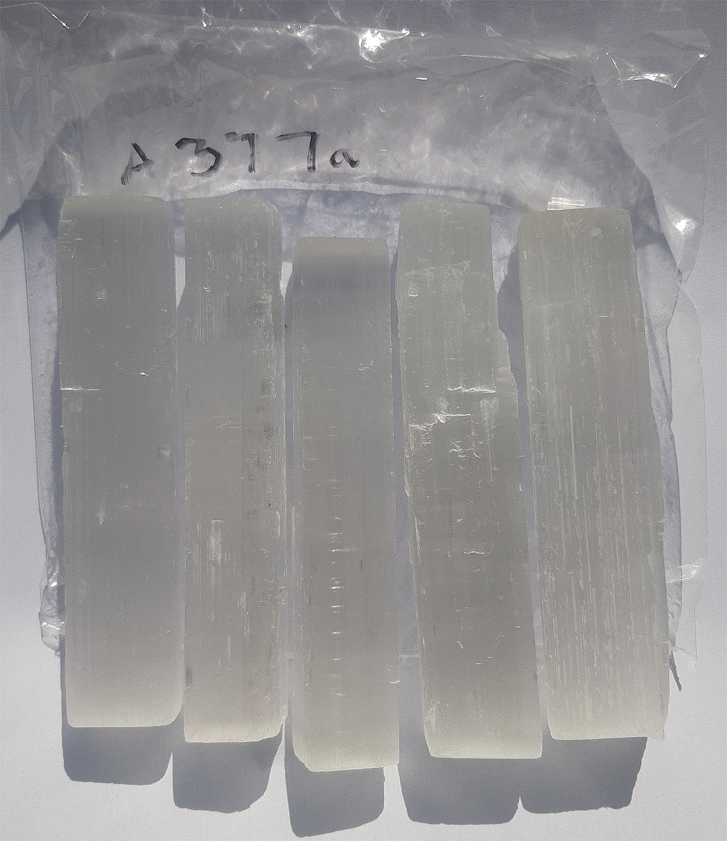 Selenite wands 10cm 5 per bag