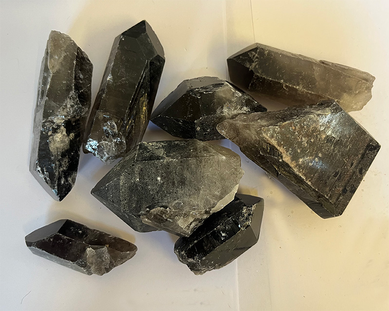 Smokey Quartz rough points 1 kilo