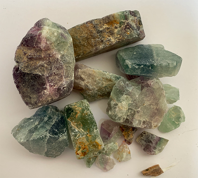 Fluorite rough 500g.