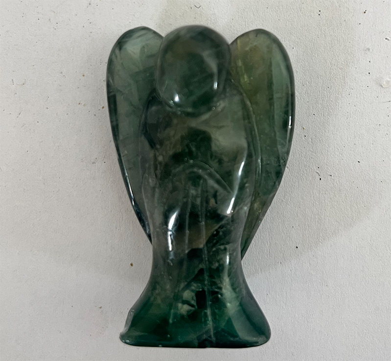 Angel,Green Fluorite 50mm.