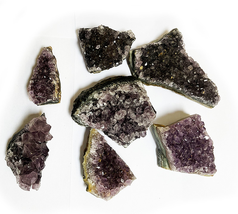 Amethyst, Uruguayan Druze Clusters 500g.