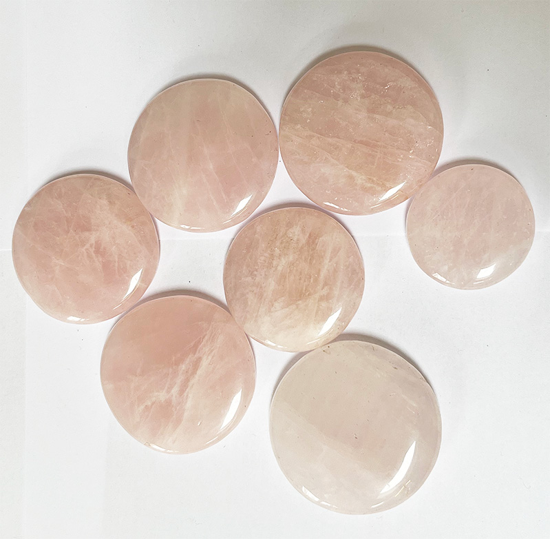 Rose Quartz Discs 200g. Bag