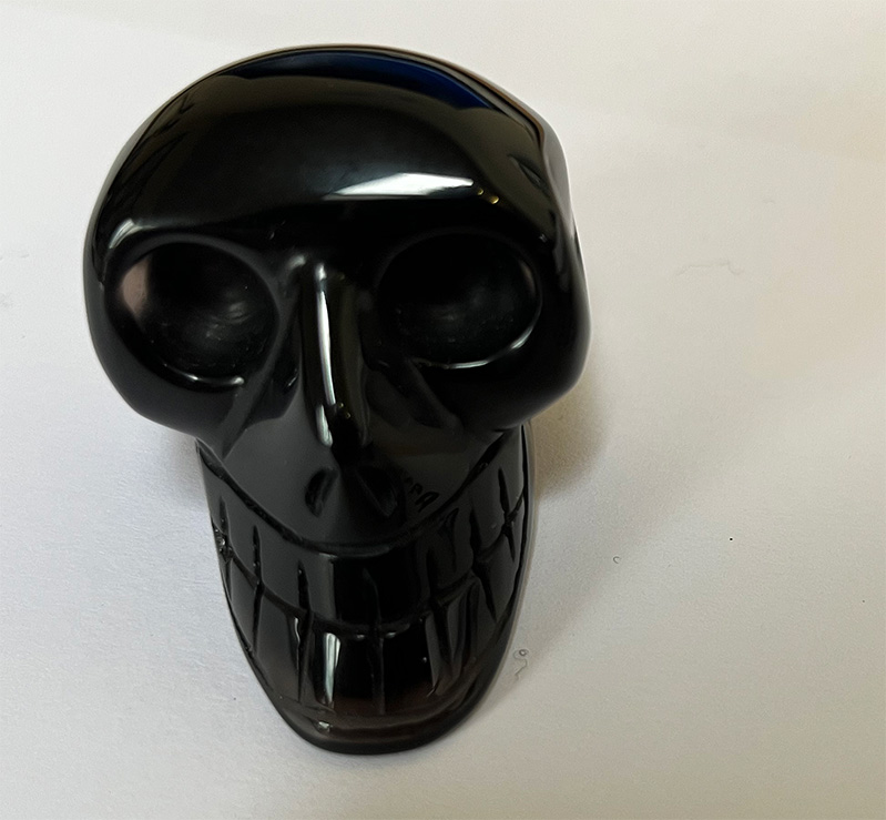 Obsidion skull. Armenia 4 x 4 cms