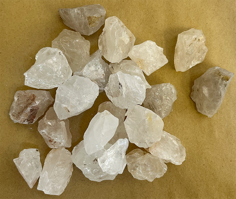 Quartz chunks 500g.bag