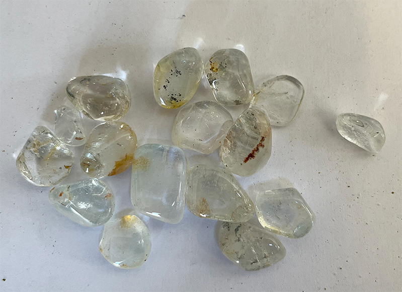 Topaz, silver, 100g. Bag