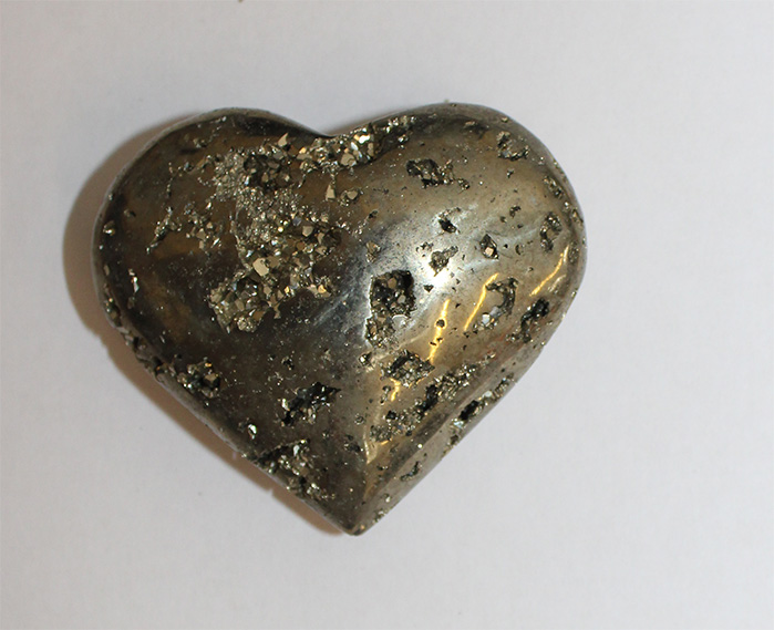 Pyrite Heart 6 x 5cm.