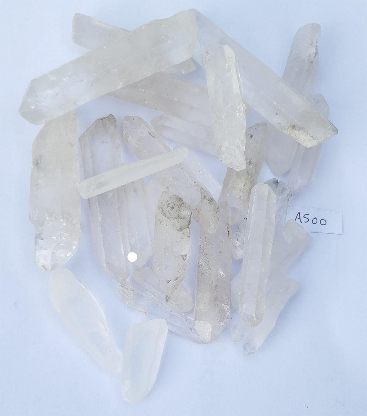 Lasar quartz points 300g. bag