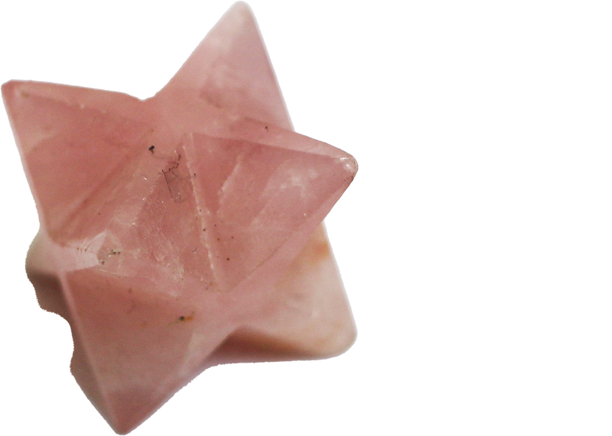 Rose Quartz Merkabah star