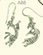 Kokopelli ear-rings