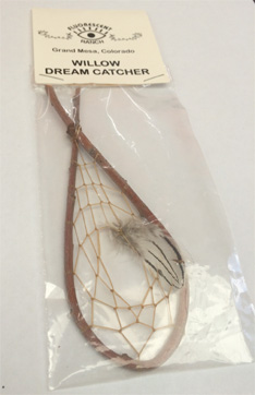 Red willow dream catcher 4 x 2 inches