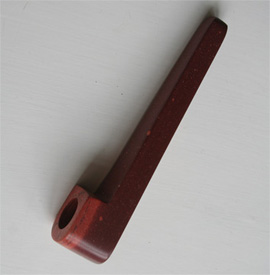 Pipestone Pipe give-away 5 inch solid stone