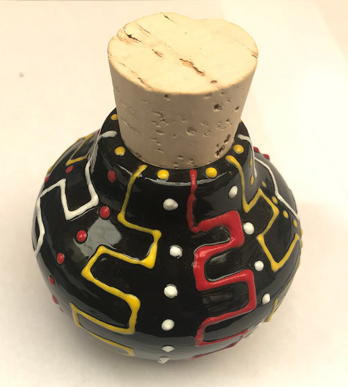 Spirit jar with cork