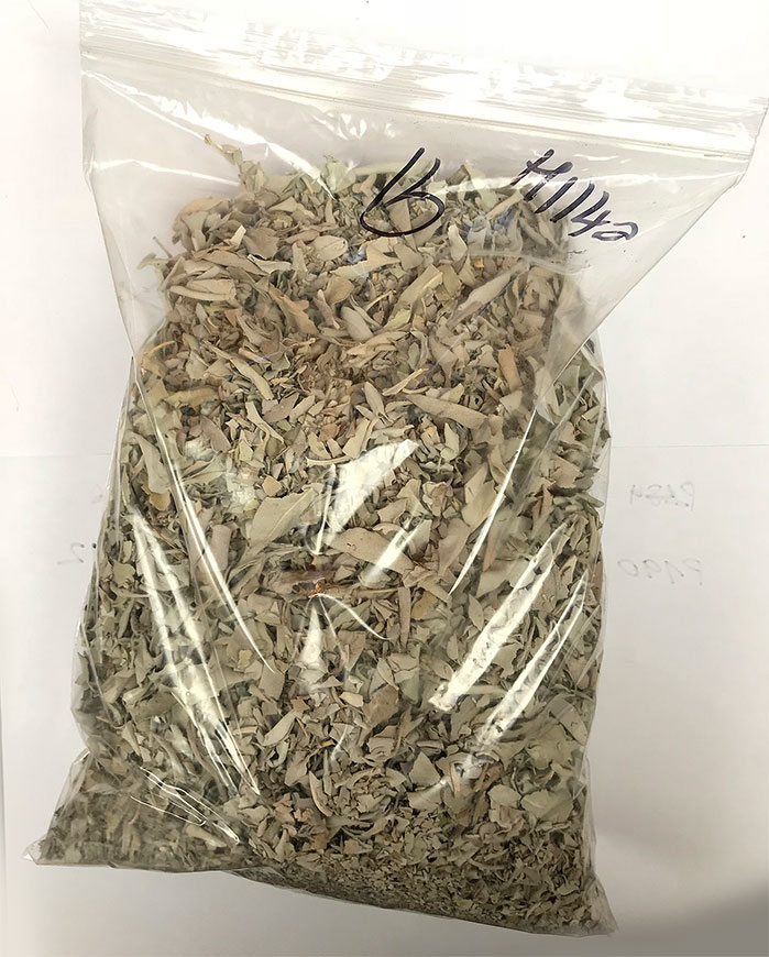 California White Sage lb 453g bag finely crushed, not whole leaf