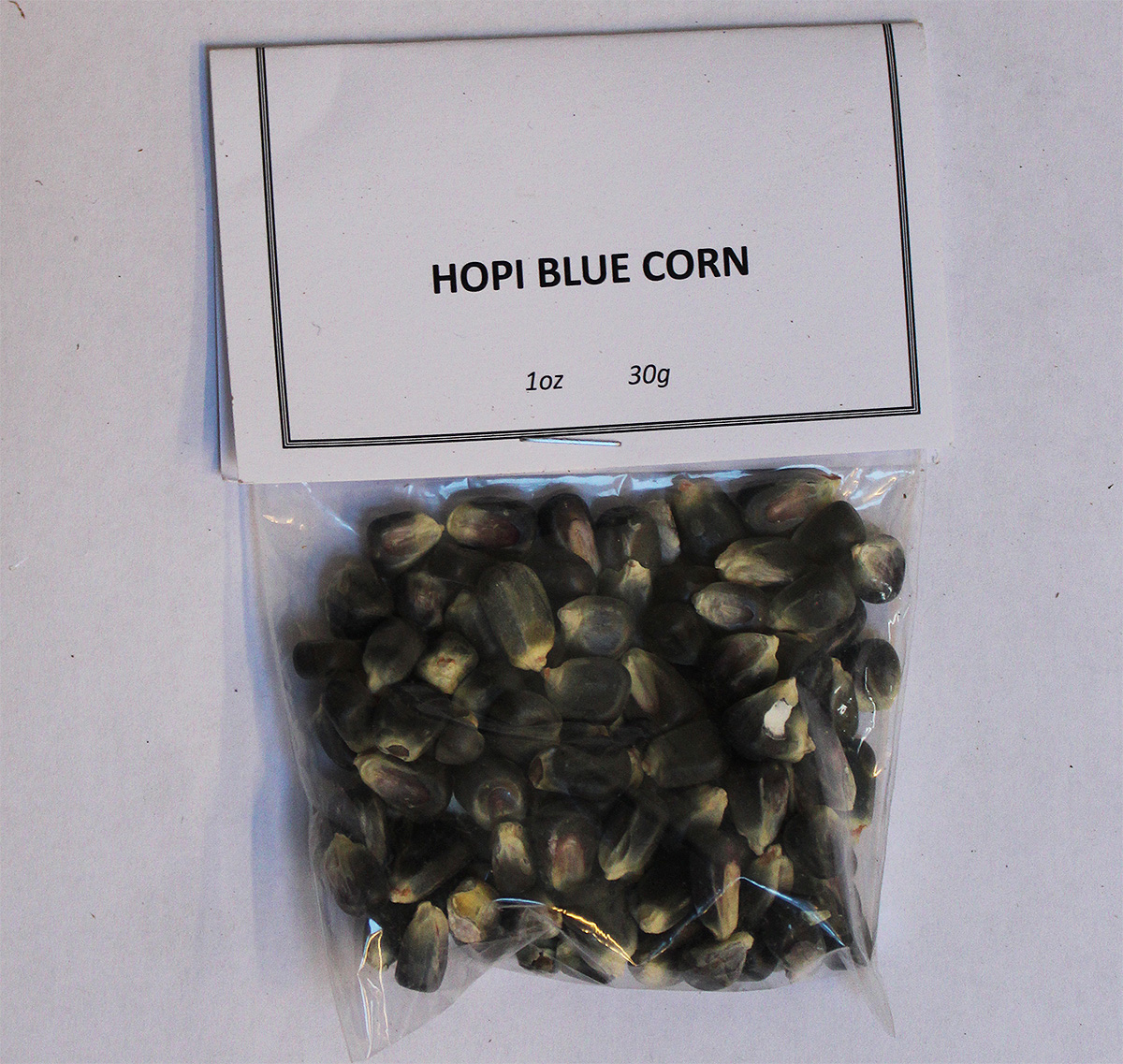 Hopi blue corn, 1oz. Bag 30g