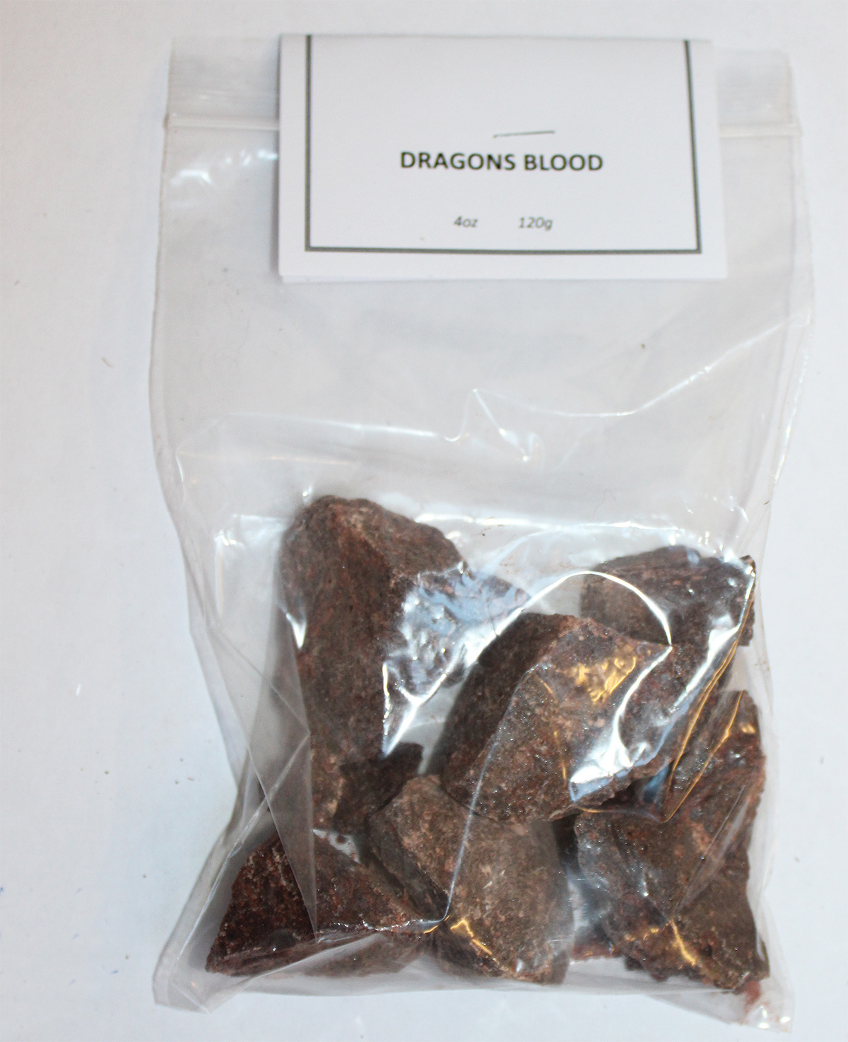 Dragons blood resin chunks 4 oz. 120g.