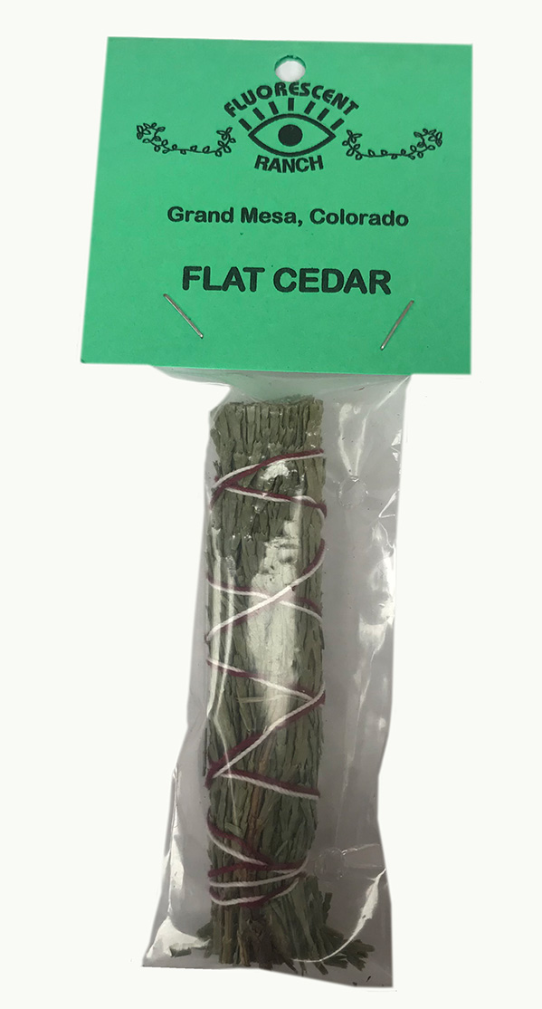 Flat Cedar 4 inch Smudge Stick