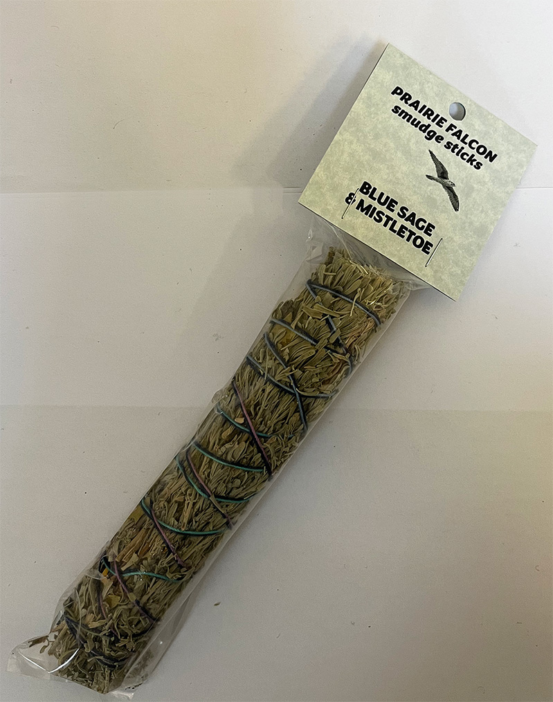 Blue Sage and Mistletoe 7 inch Smudge Stick