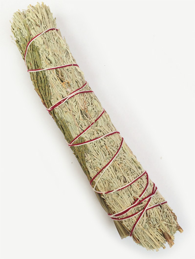 Sage, Cedar and Sweetgrass 7 inch Smudge Stick, unpackaged