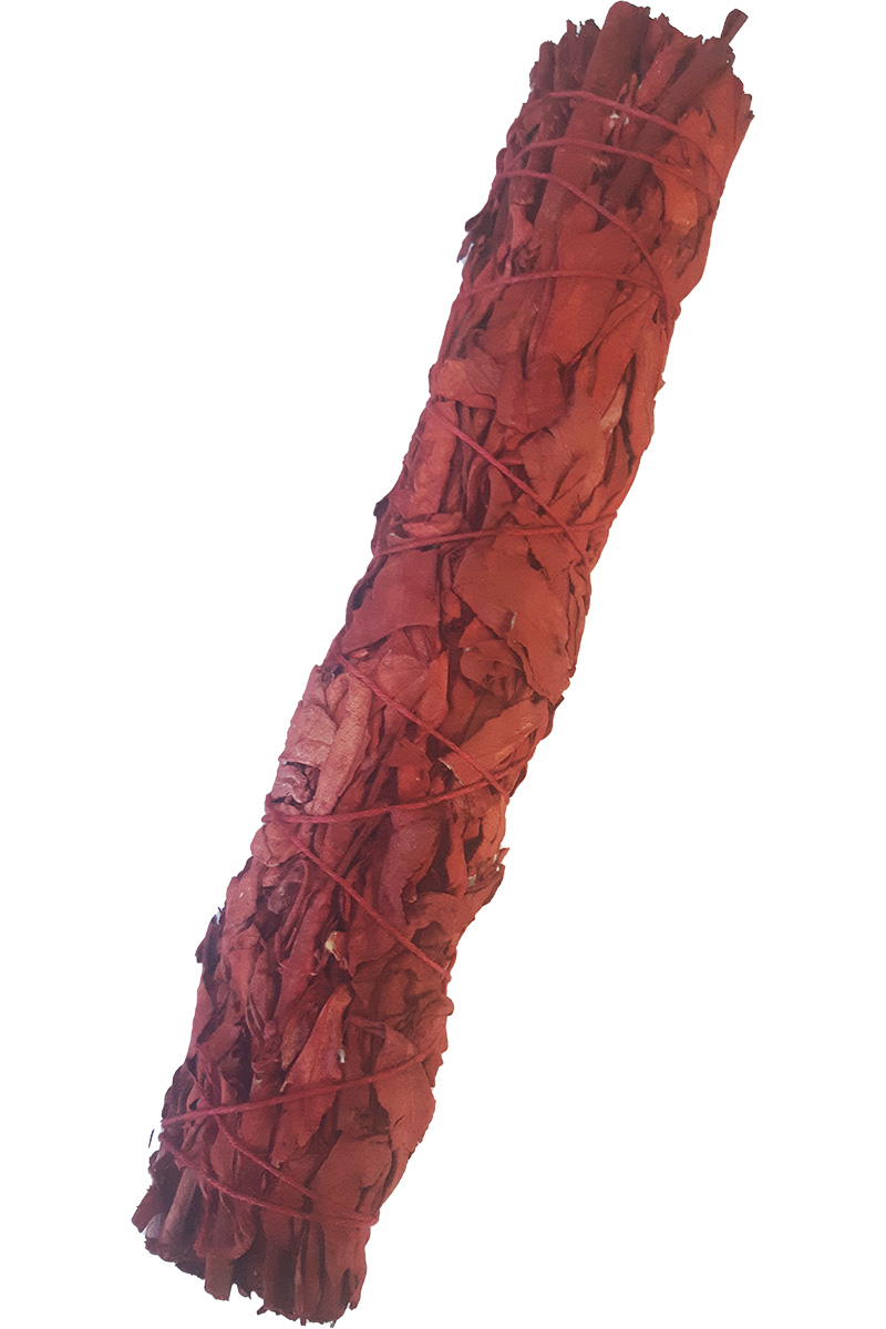 9 inch White sage and Dragons blood smudge stick