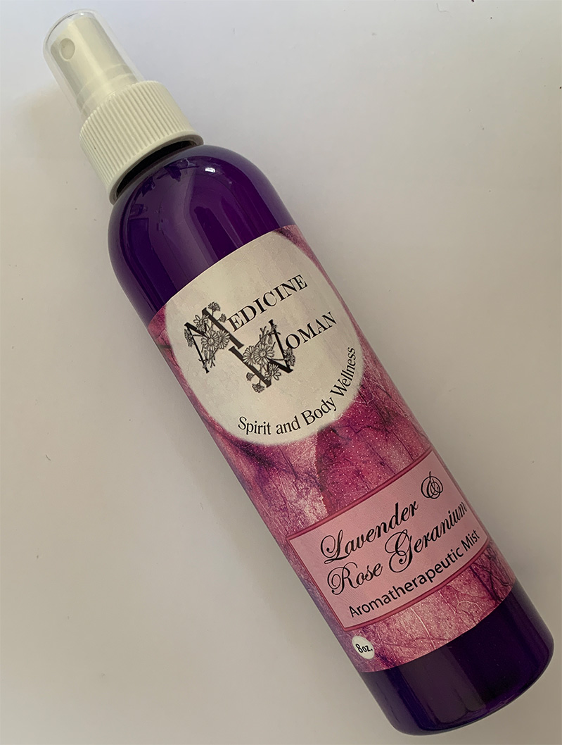 Lavender and Rose Geranium Liquid Smudge 8 oz, 236 ml