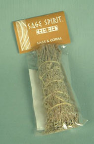Large sage and copal 7 inch