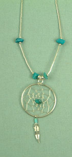 Pendant dream catcher 1 inch with chain