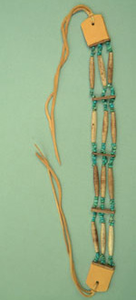 Three row choker, real turquoise beads, Navajo