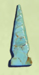 Turquoise arrowhead 3 cm.