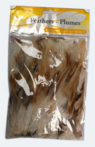 Cock Saddle Hackles,natural 20g. Bag