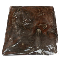 Furnace saddle hackles 3 inch reddish brown 3g. Bag