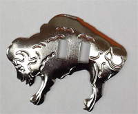 Conchos, metal buffalo 5 x 4 cm 10 per bag