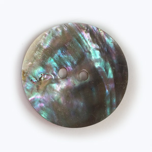 Abalone Shell disc 1.5 inch 2 holes