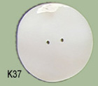 Clam shell discs, 2.5 inch 2 holes 10/bag