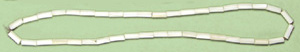 Shell wampum white. 8 inch