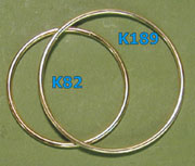 Brass hoops, for dream catchers. 5 inch