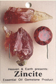 Essential Oil Gemstone Incense ZINCITE