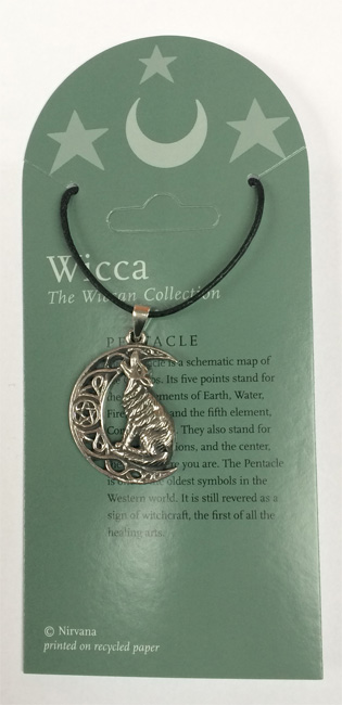 Wiiccan Collection Wolf with Pentacle