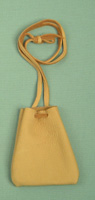 Iroquois deerskin larger pouch 3.5 inch x 3 inch