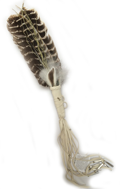 Iroquois Wedding Fan with Sweetgrass