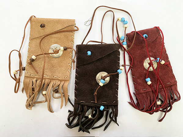 Bag, fringed 3 x 5 inch Mexico, assorted colours