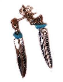 Feathers ear rings