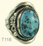 Large turquoise ring, M